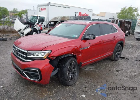 2022 Volkswagen Atlas Cross Sport 3.6L V6 Sel R-Line from USA, damaged, VIN 1V2SE2CA1NC217376